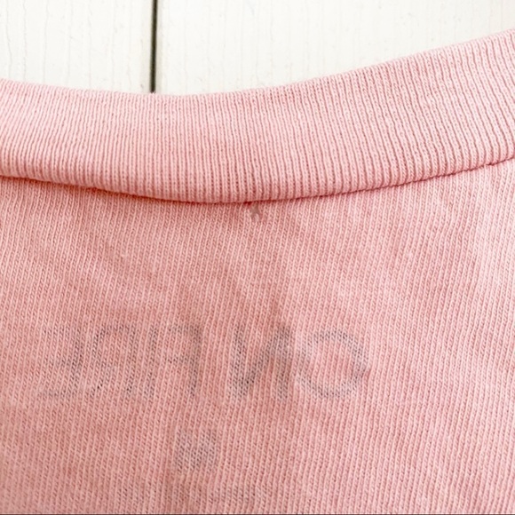 On Fire Flawless Pink Tie Front Crop Top Shirt - Picture 6 of 7